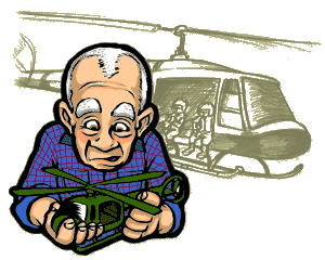 Aged veteran recalls the days when he flew in helicopter