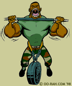 Picture of a Marine doing pull-ups